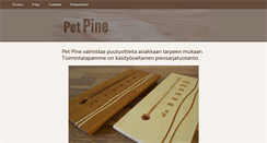 Desktop Screenshot of petpine.fi